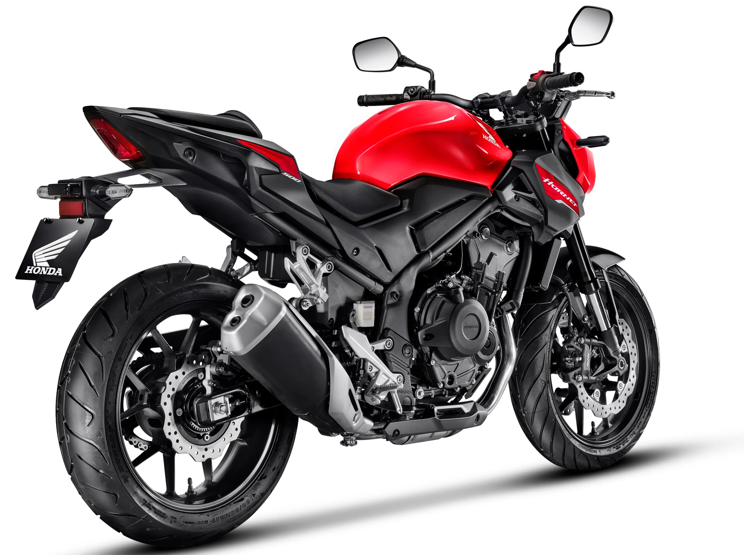 Moto Honda vermelha lateral