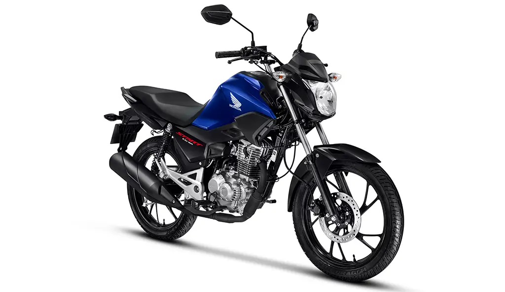 Visão Frontal da Lateral Direita da Honda CG 160 Start