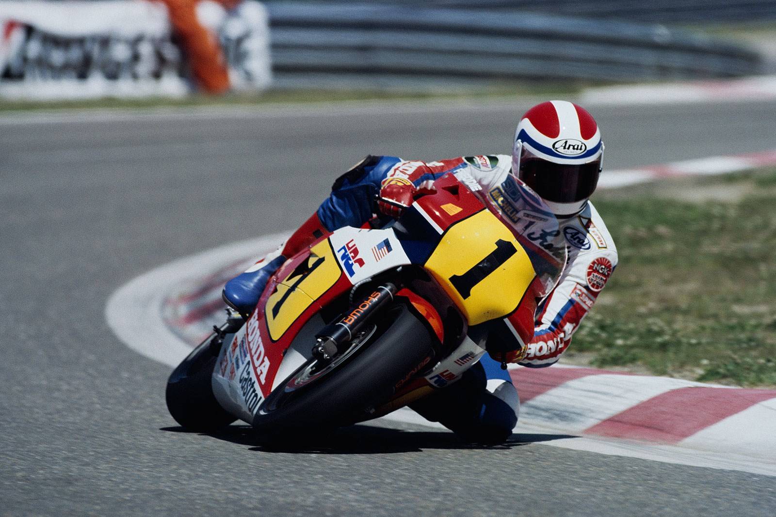 Piloto Freddie Spencer na Pista