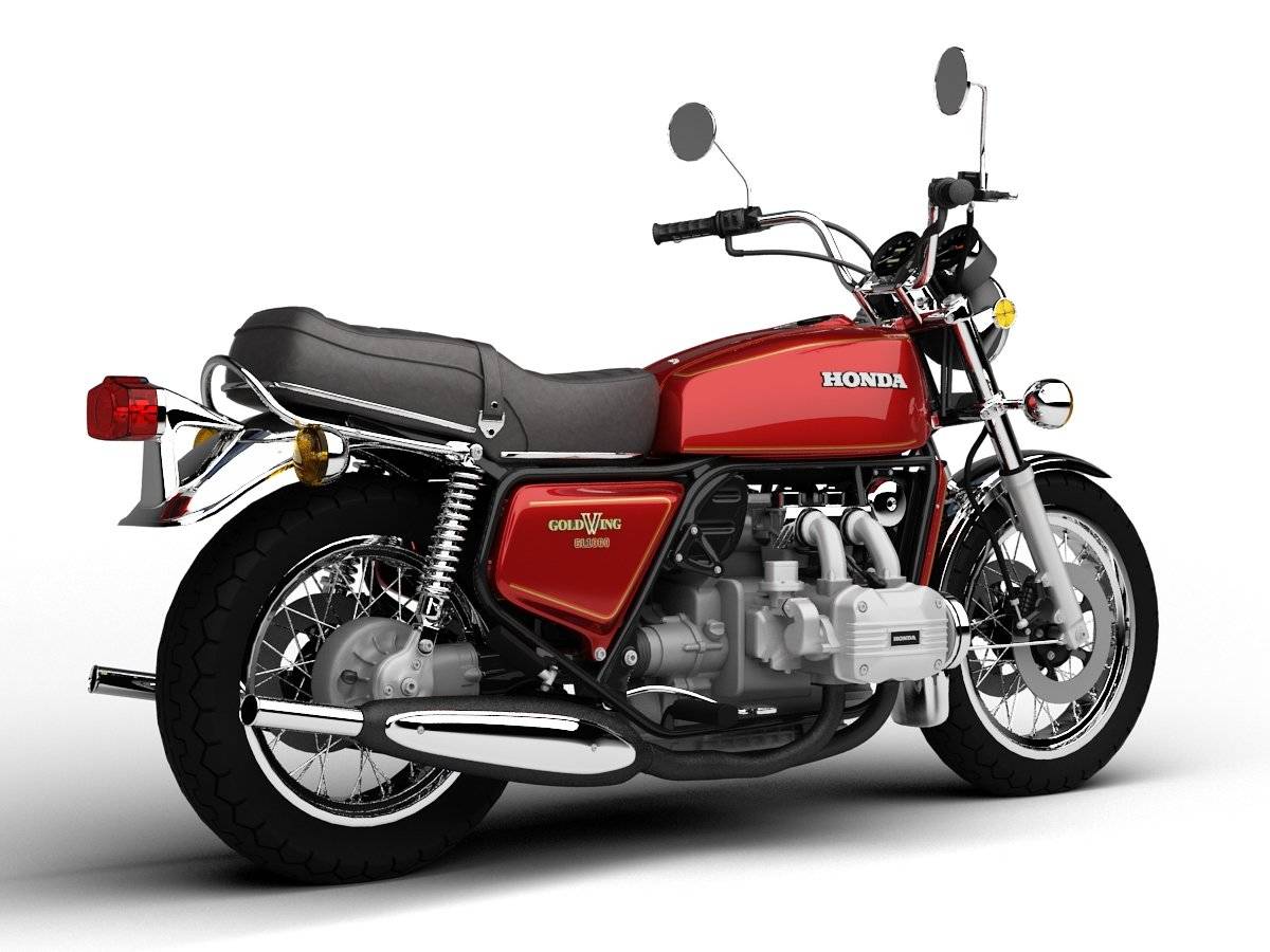 Moto Honda GL1000 Gold Wing 1970 Foto da Traseira