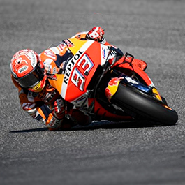 Piloto na Pista com Moto Honda Repsol