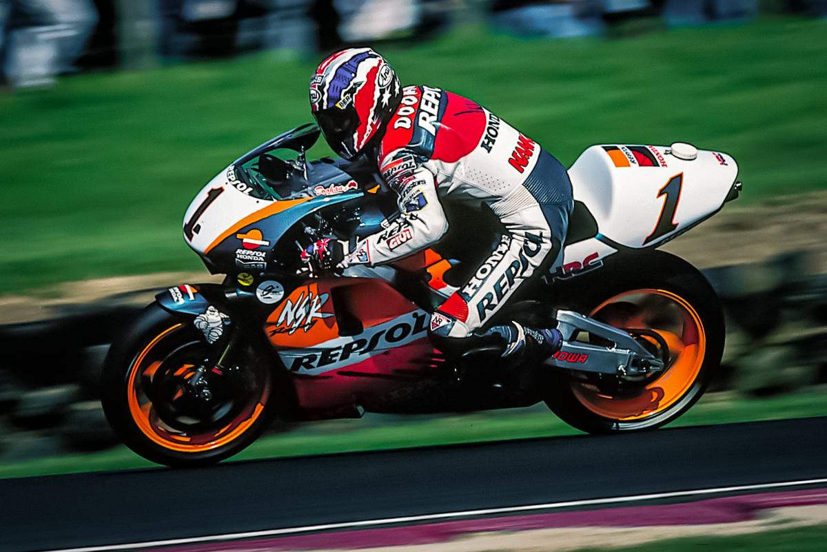 Piloto da Honda Mick Doohan em Moto Repsol