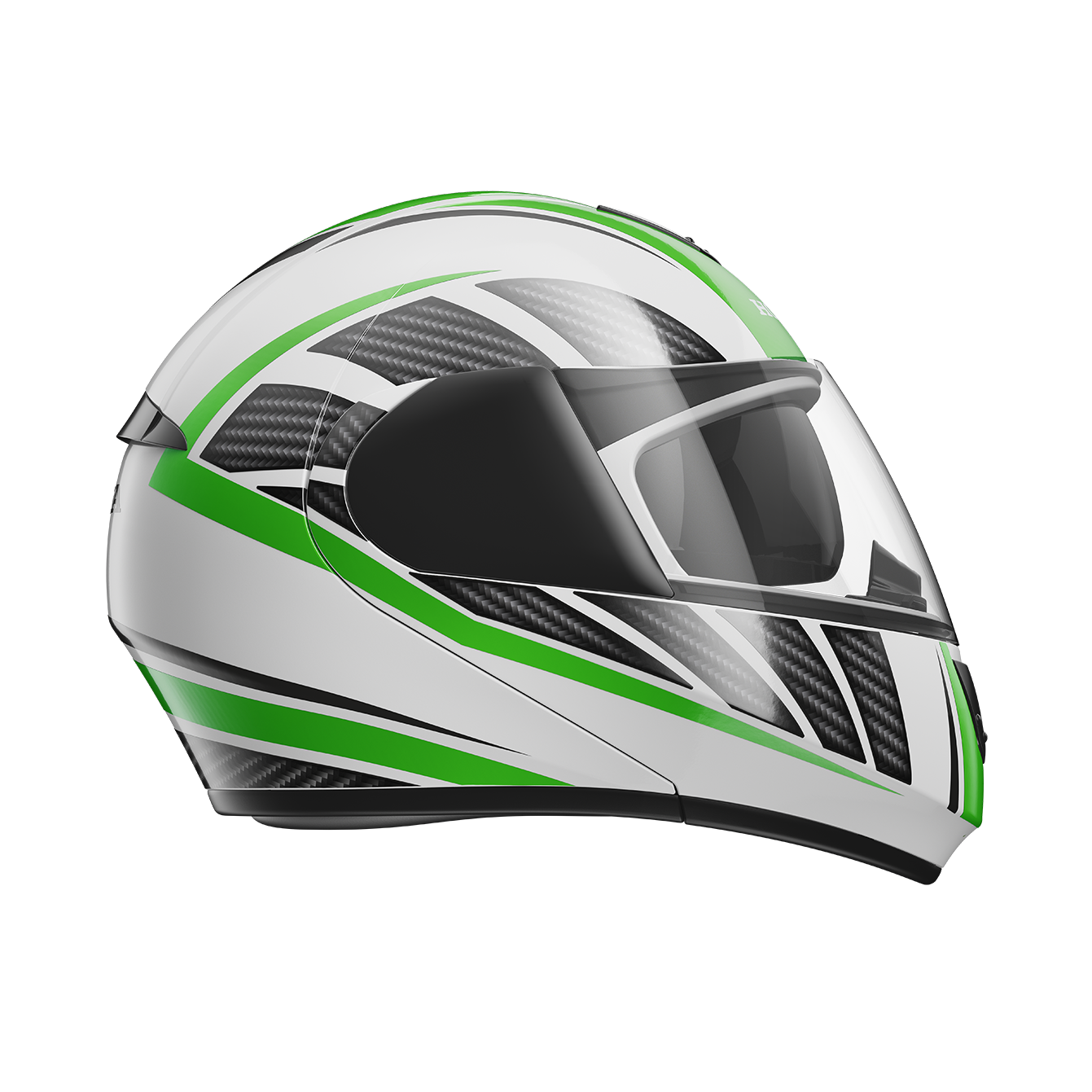 Capacete Honda HSM Linha Dreamer Verde e Branco