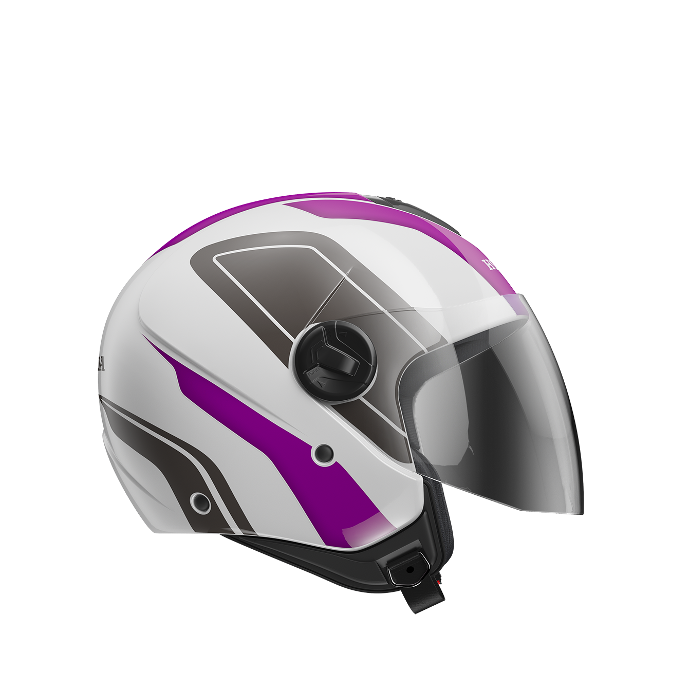 Capacete Honda HNJ Linha Dreamer Roxo e Branco