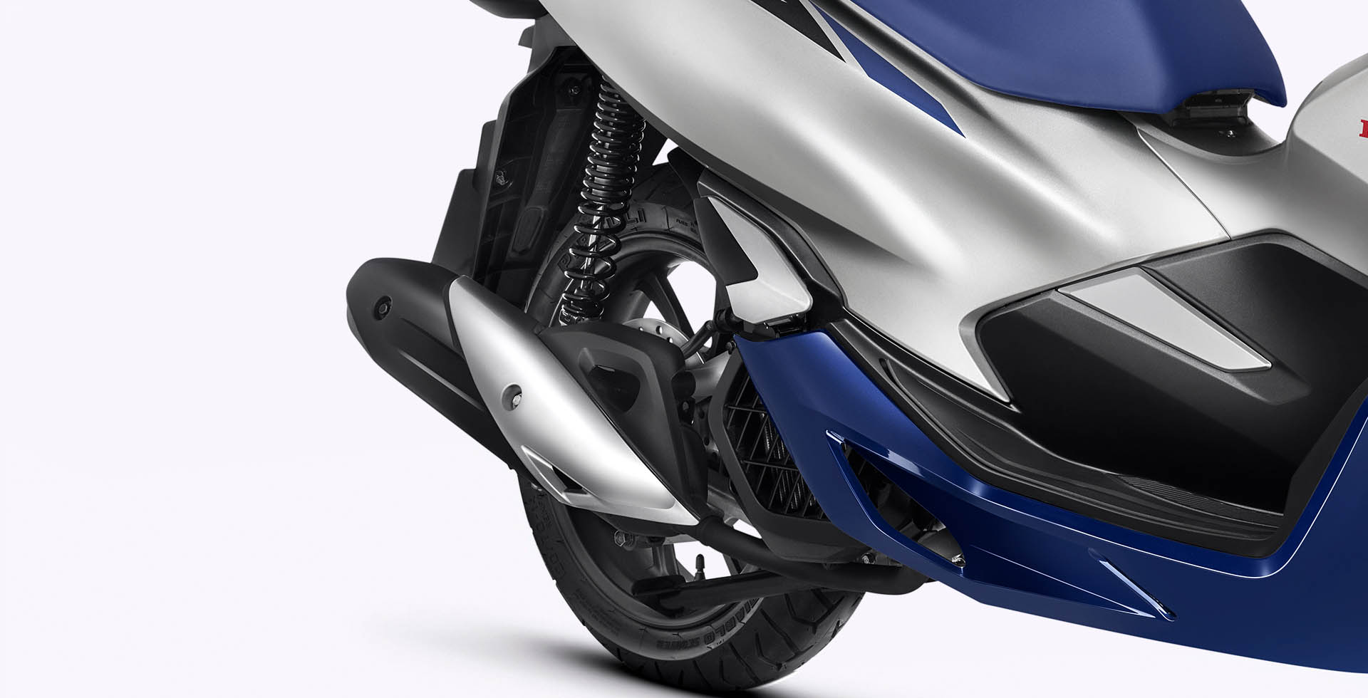Moto Honda Pcx Cinza Roda Traseira