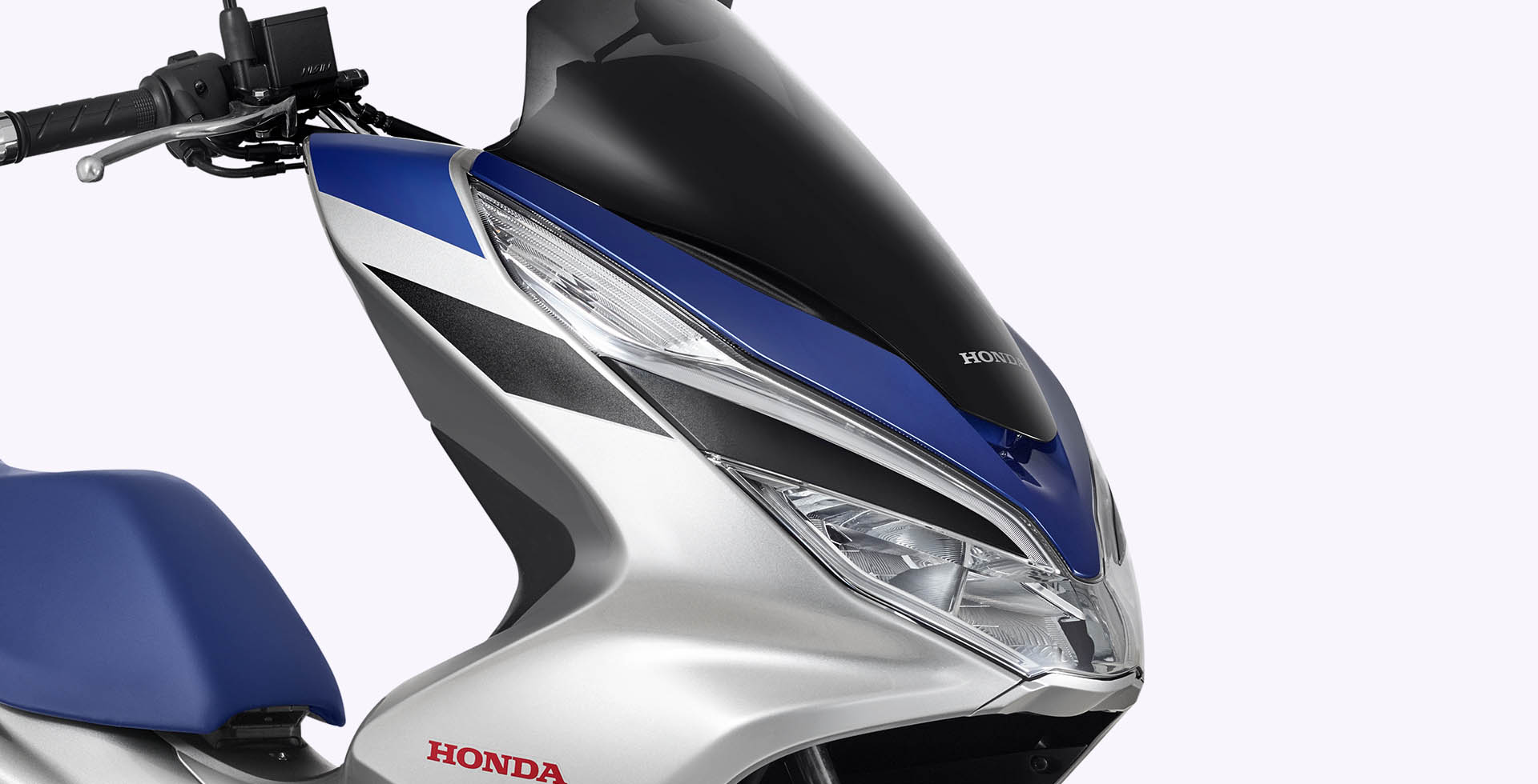 Moto Honda Pcx Cinza Farol