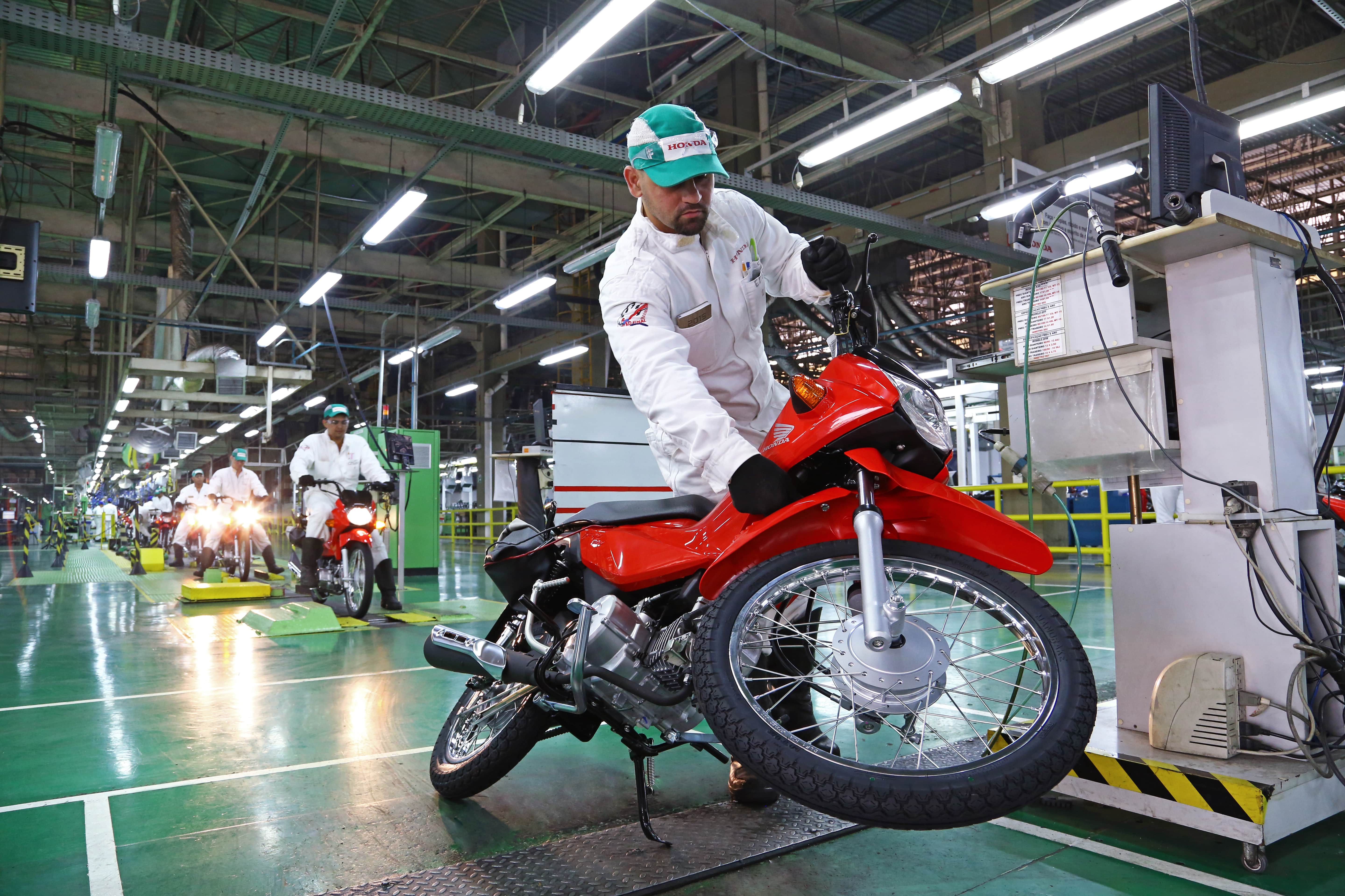 Balanceamento de Rodas em Fábrica da Honda Motos
