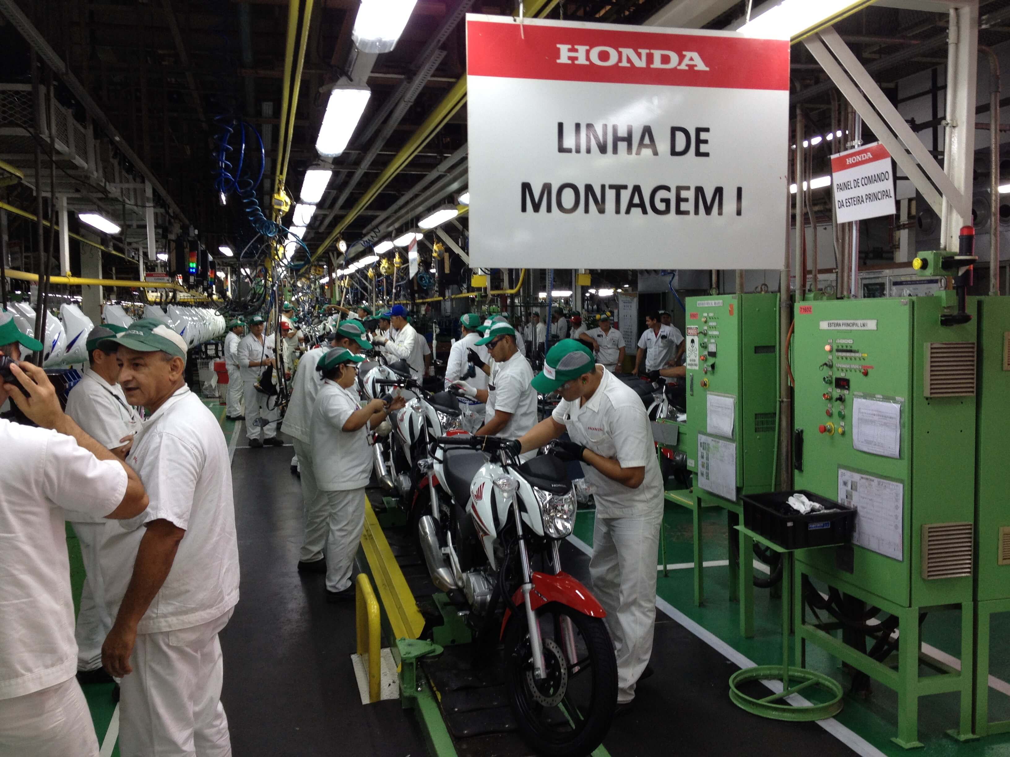 Linha de Montagem Honda Motos
