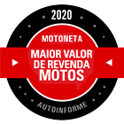 Maior valor de revenda de motos- Motoneta 2020