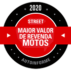 Maior valor de vendas de motos- Street 2020