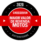Maior valor de revenda de motos - Crossover 2020