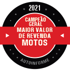 Maior valor de revenda de motos- Campeão Geral 2021