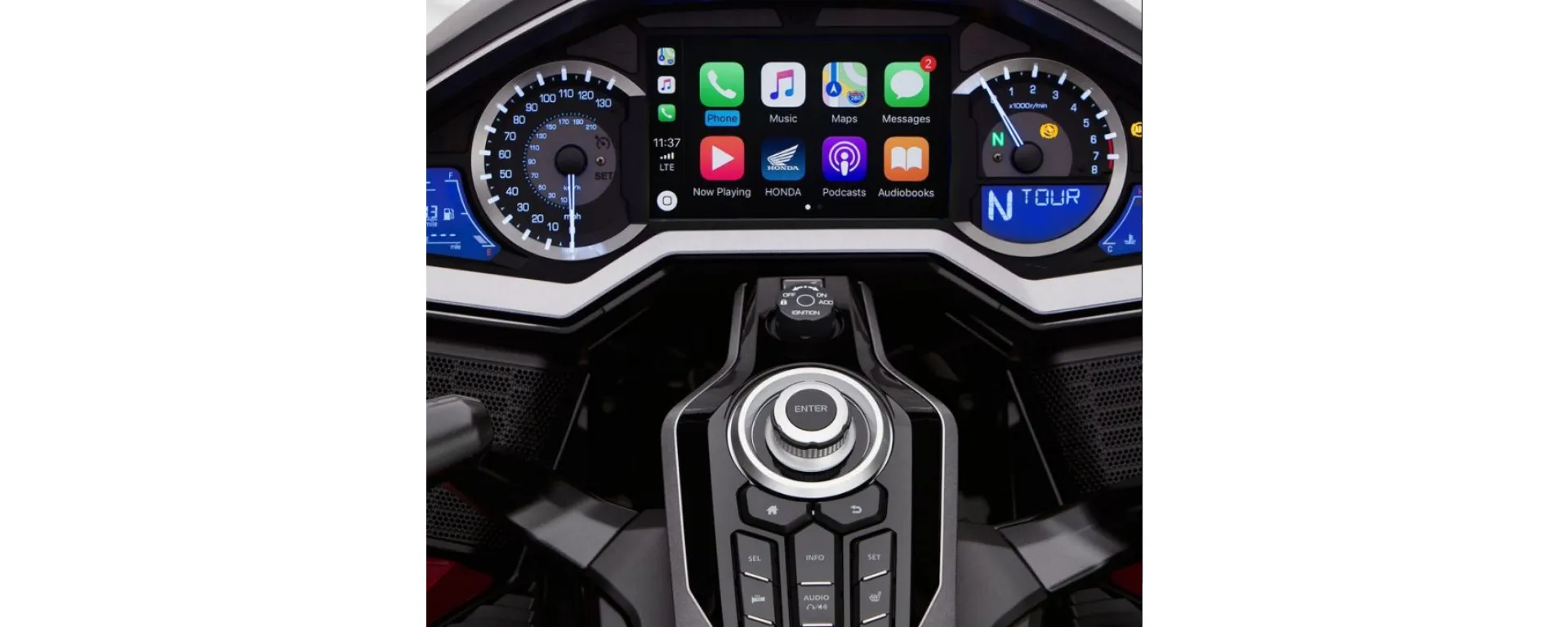 Apple Car Play e Android Auto da moto GL  1800 Gold Wing Tour