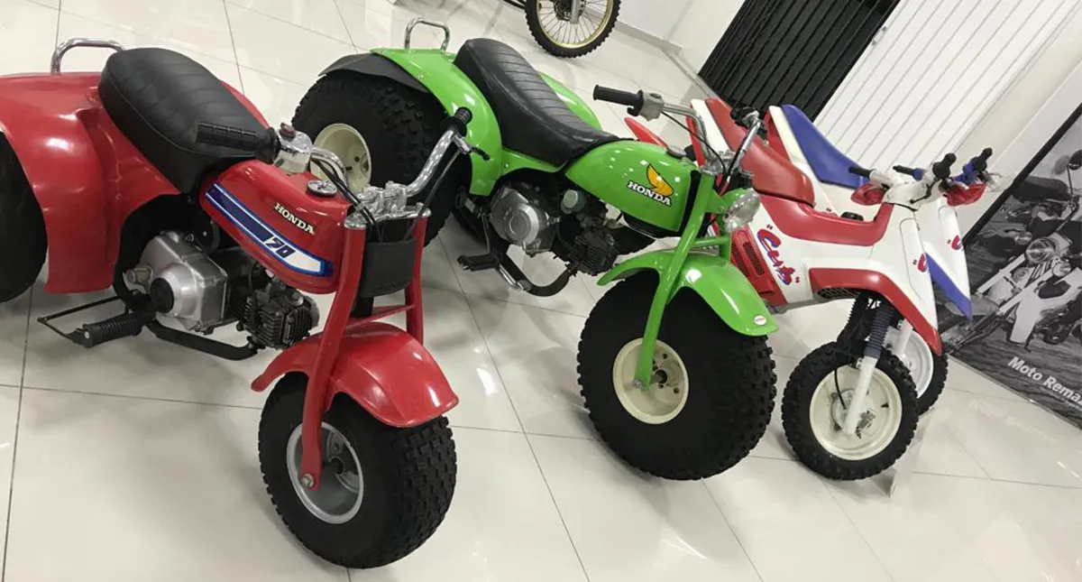 Mini motos Honda Expostas no Museu Remaza Collection