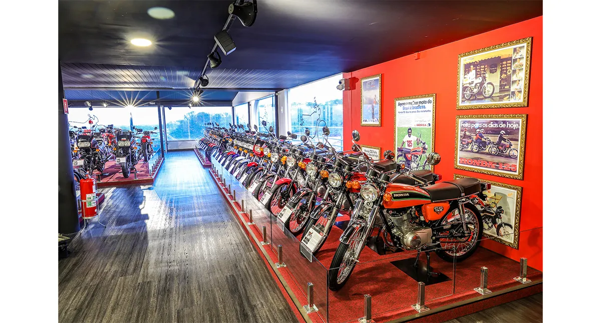 Motos expostas no Honda Fan Club localizado em Indaiatuba (SP)