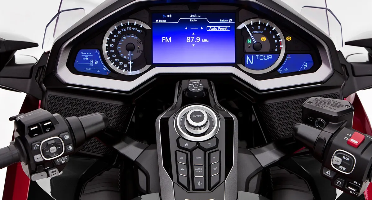 Painel da Moto Honda GL 1800 Gold Wing Tour