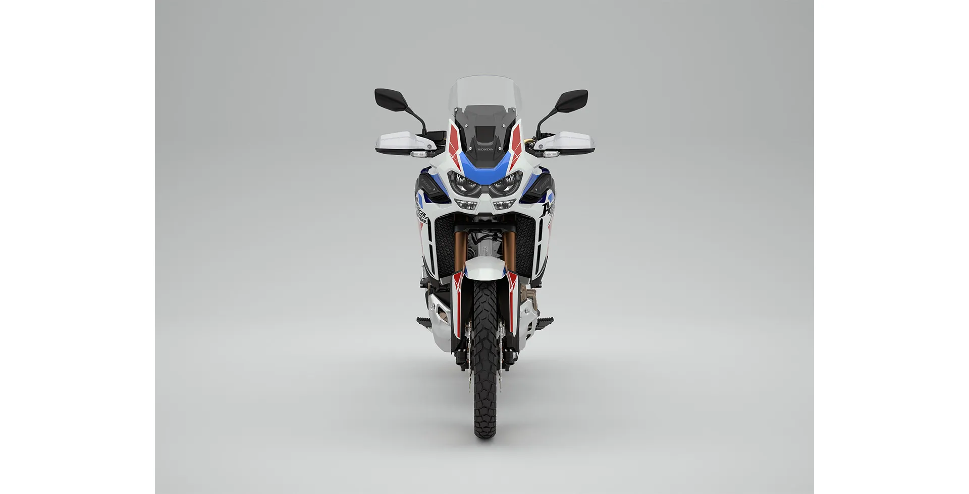 Detalhe Frontal da Moto Honda CRF 1100l Africa Twin Adventure Sports