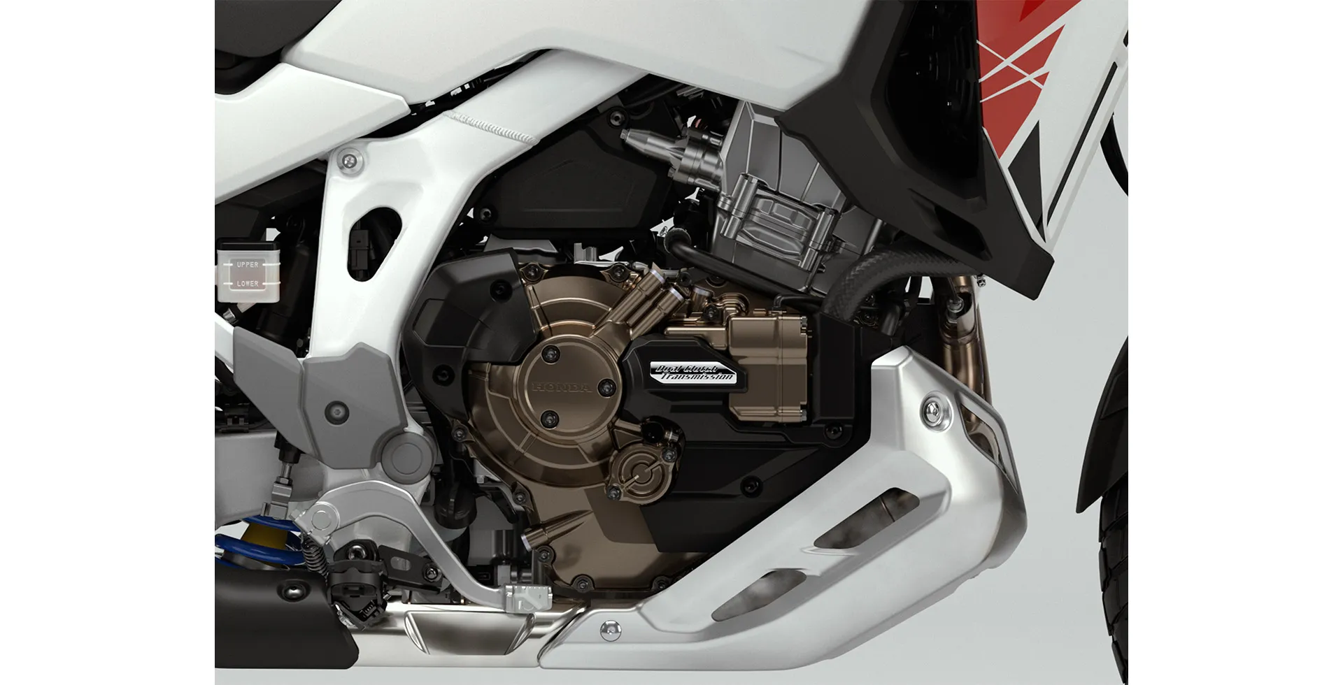 Detalhe do Motor DCT da Moto Honda CRF 1100L Africa Twin Adventure Sports