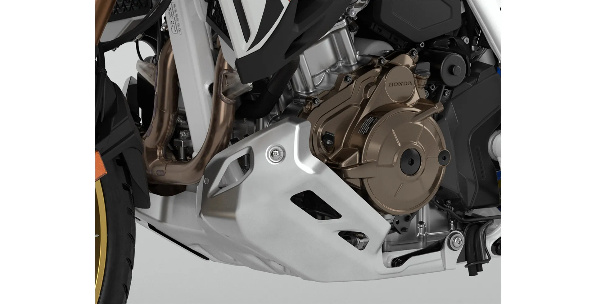 Detalhe Lateral da Moto Honda CRF 1100l Africa Twin Adventure Sports