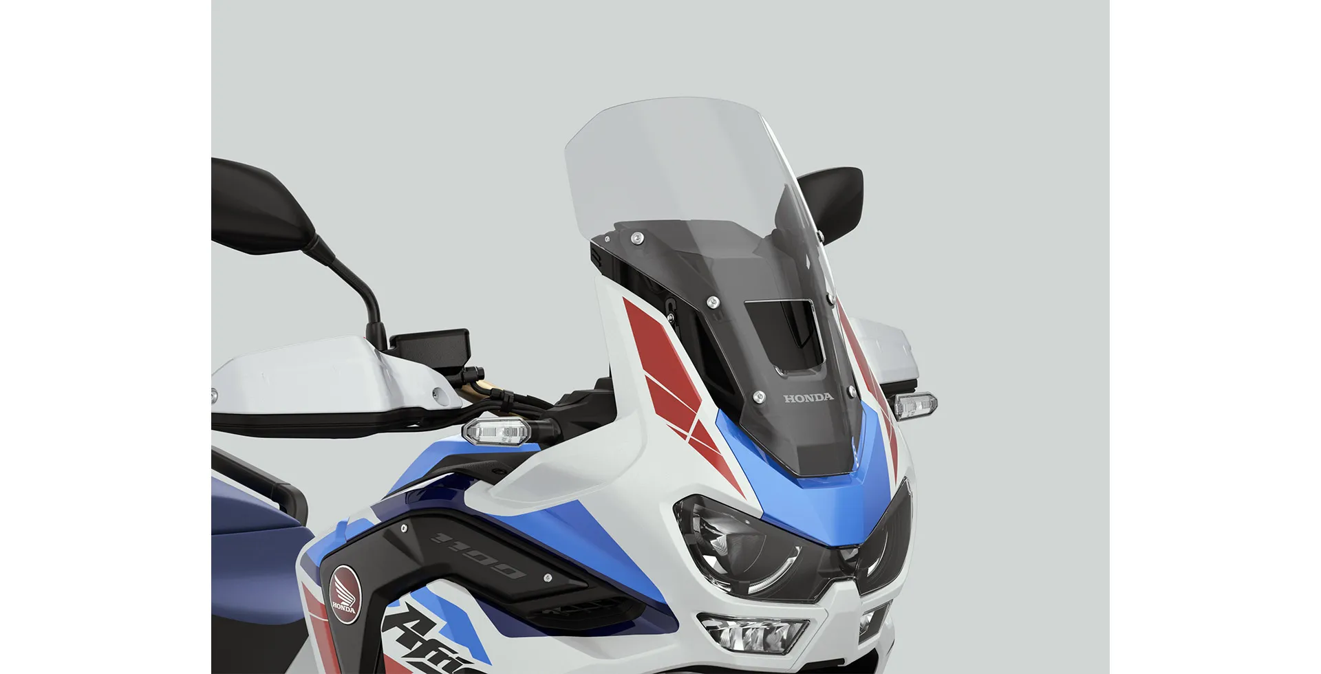 Detalhe do parabrisa da Moto Honda CRF 1100l Africa Twin Adventure Sports