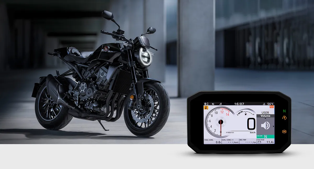 Funcionalidade Volume Honda Roadsync HSCVS na CB 1000R Black Edition