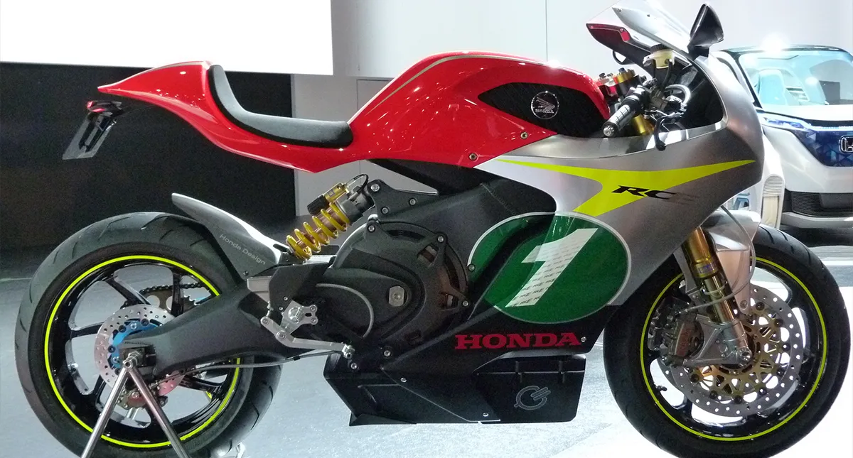 Lateral da Moto Elétrica Honda RC-E