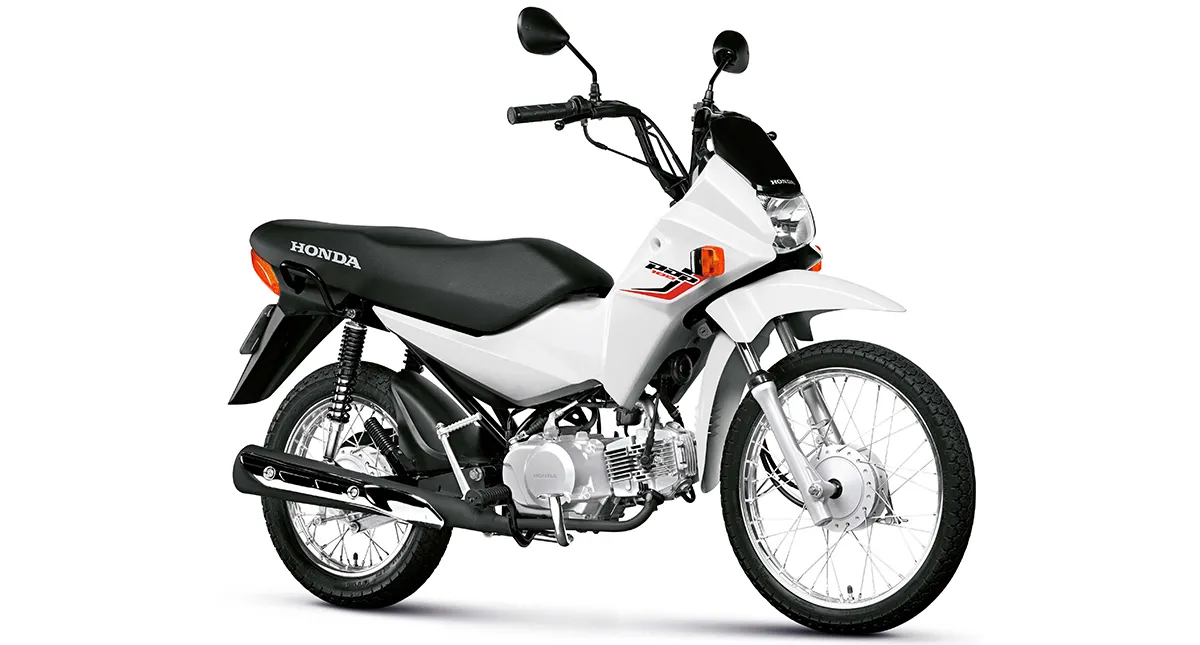 Moto Honda Pop 100 modelo 2016 na cor branca