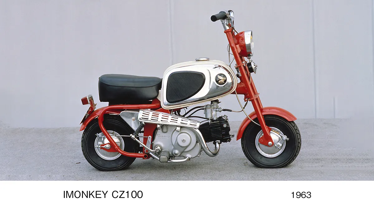 Minimoto CZ100 Honda Monkey 1963 Lateral Direita