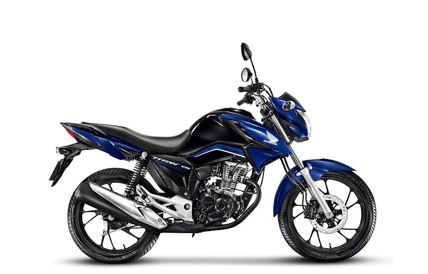 Moto Honda CG 160 Titan Azul Perolizado