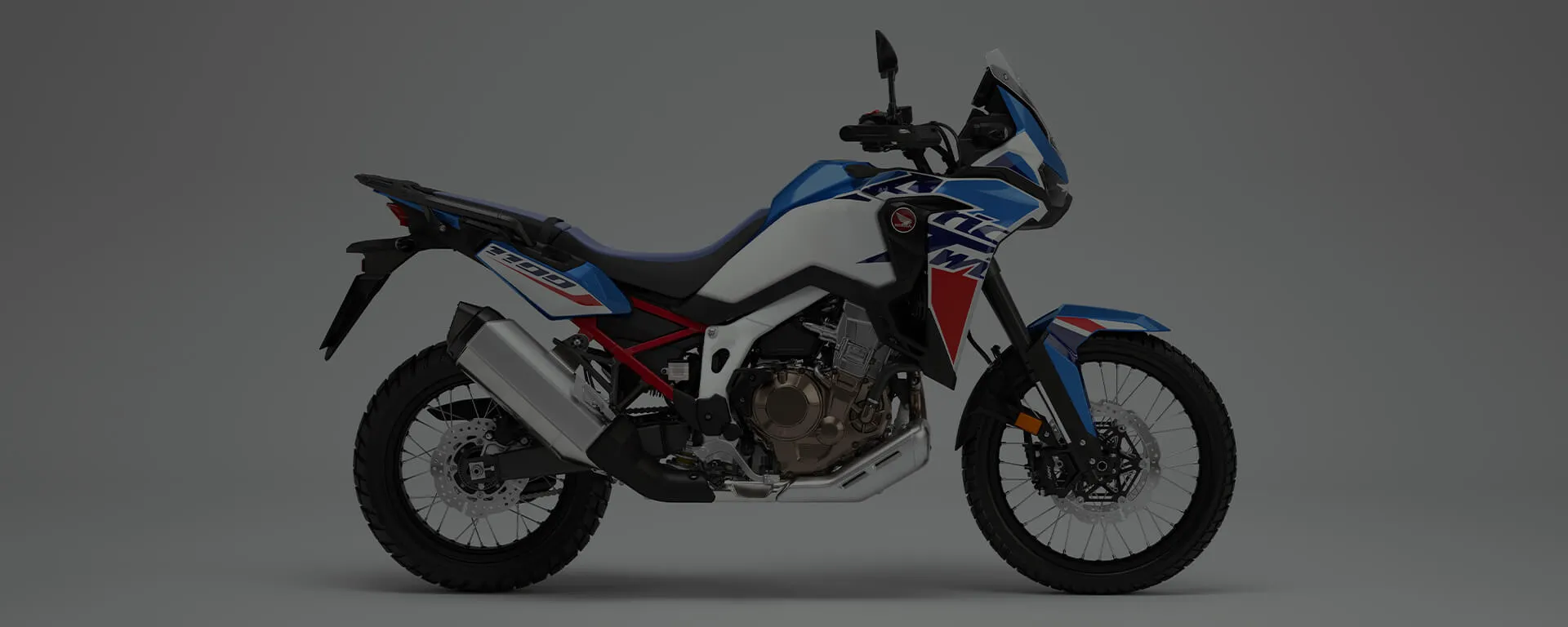 Modo de Introdução da Moto Honda Africa Twin MT Azul Metálico