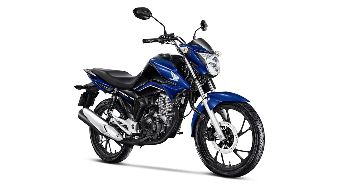 Motocicleta Honda CG 160 Titan 2024 Azul Perolizado