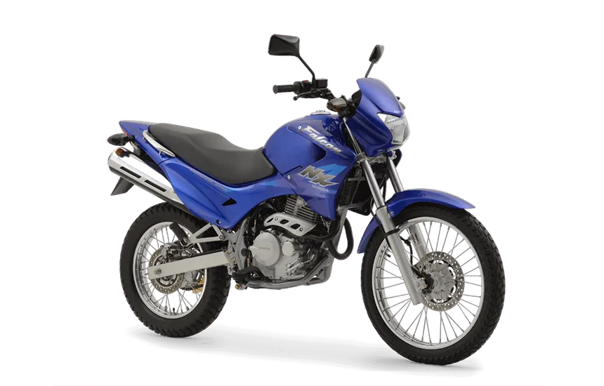 História da Moto Honda NX 400 Falcon Azul 1999