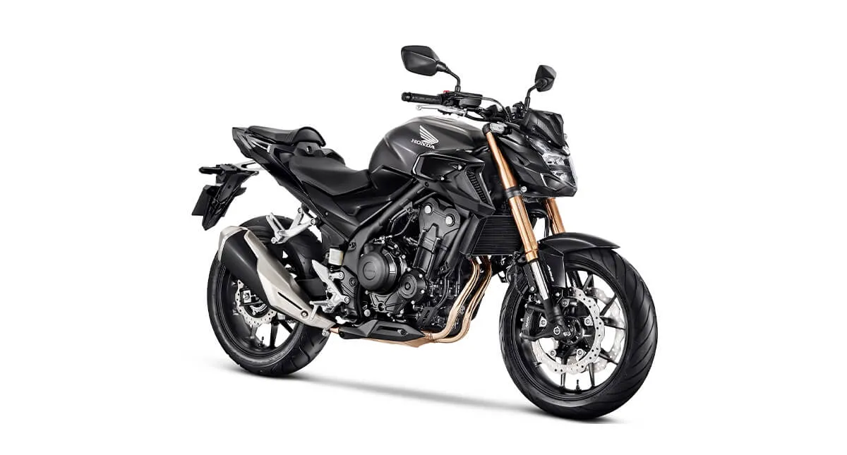 Motocicleta Honda CB 500F 2024 cinza fosco