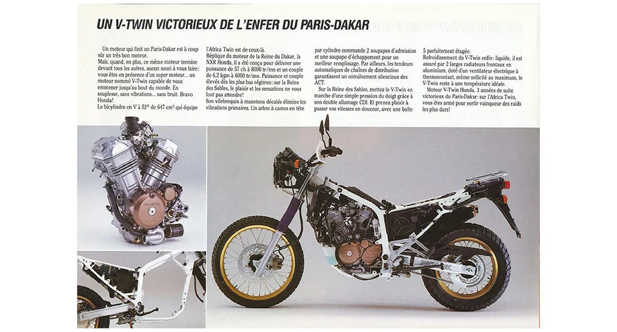 Informativo sobre a Honda XRV 650 e o Paris Dakar