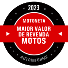 Maior Valor de Revenda 2023 - Motoneta