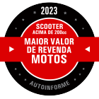 Maior valor de revenda de motos - Scooter acima 200cc 2023