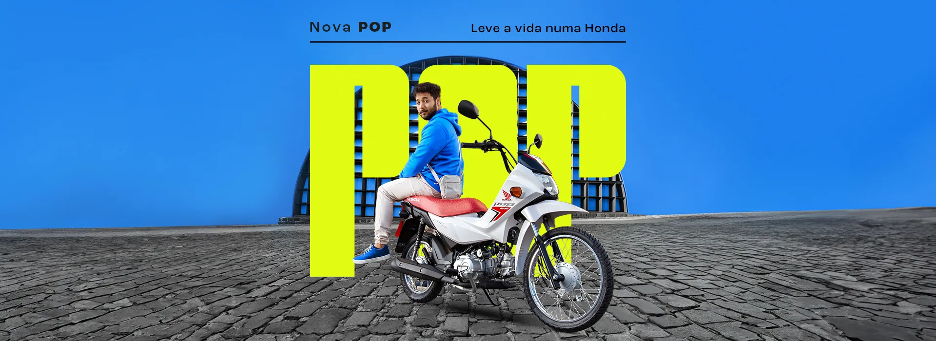 Banner Nova Moto Honda Pop 110i ES