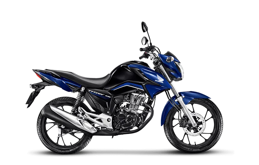 Moto Honda CG 160 Titan Azul Perolizado
