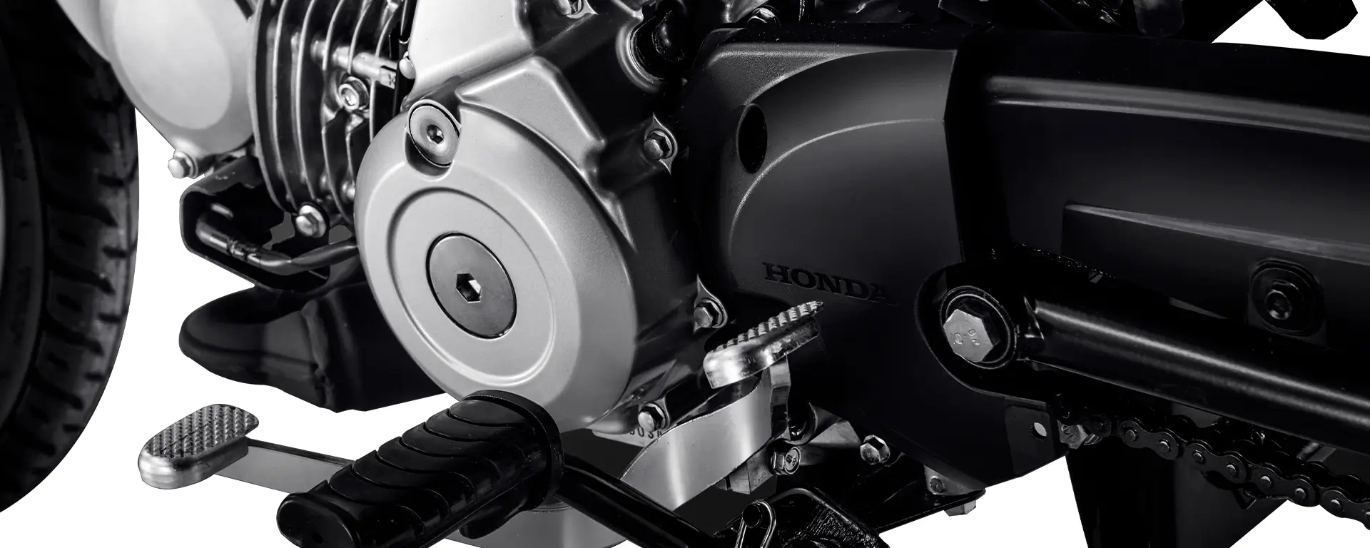 Tecnologia Transmissão Semiautomática da Moto Honda Pop 110i ES Branco Ross White
