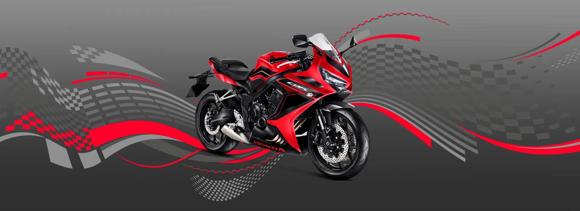 Banner Header Da Moto Honda CBR 650 R vermelho 2024
