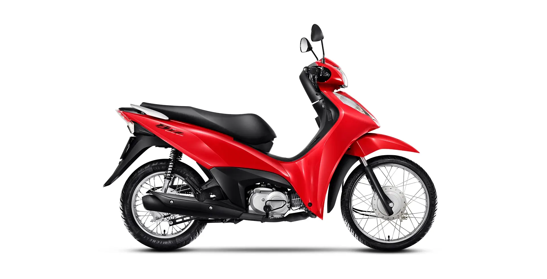 Honda Biz 125 ES Lateral Vermelho – Maceio Red