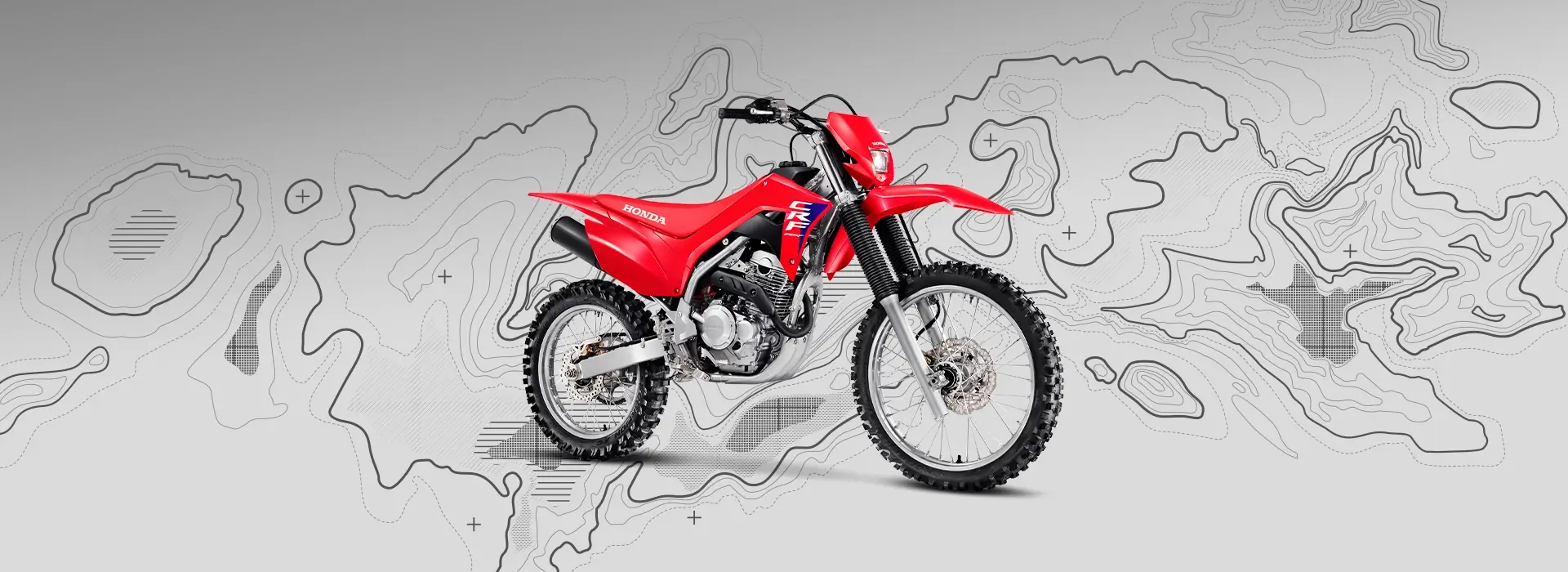 Banner Header Da Moto Honda CRF 250F Vermelho