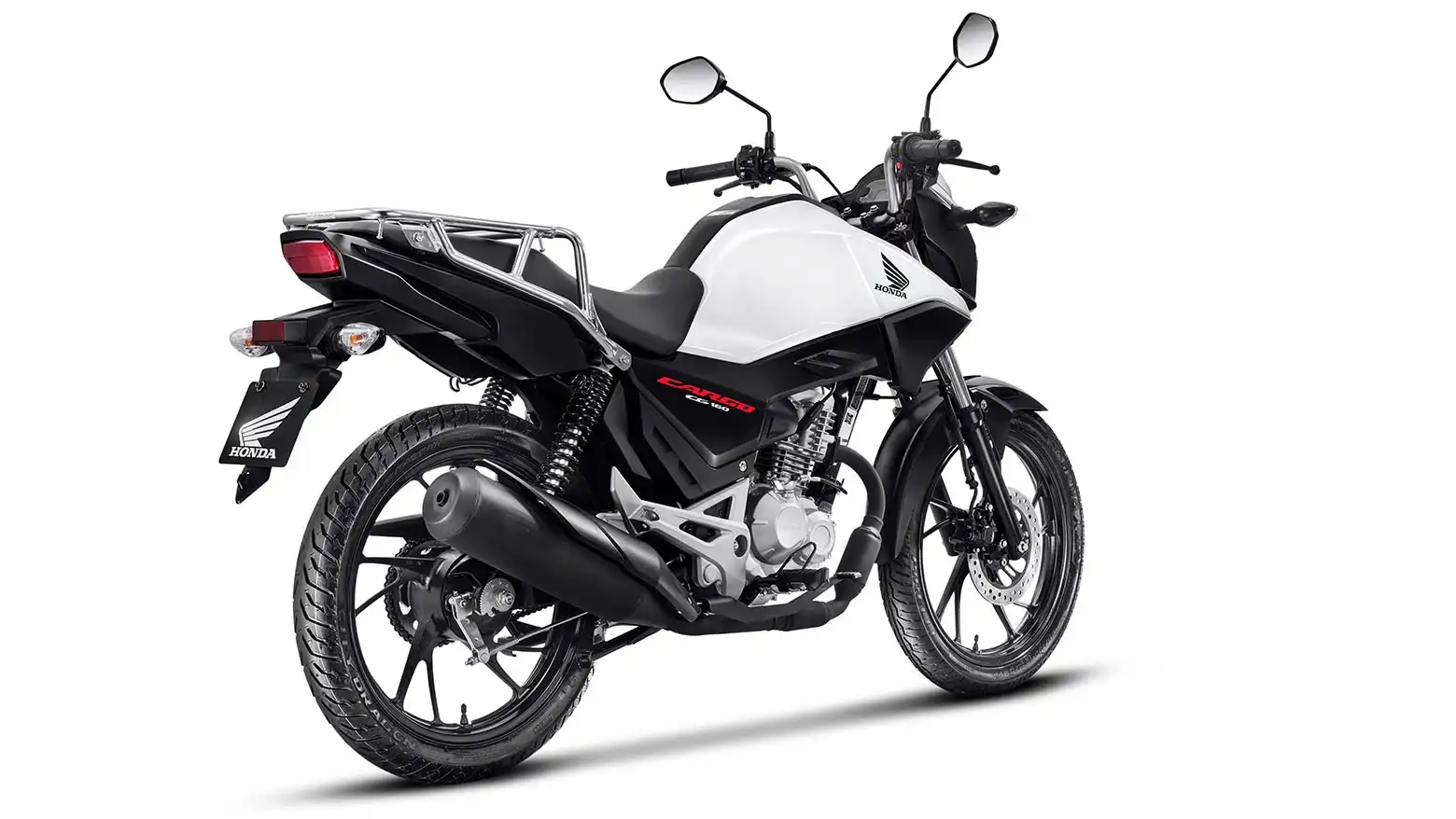 Honda CG 160 Cargo lateral traseira direita branco