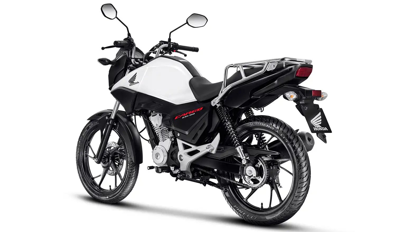 Honda CG 160 Cargo lateral traseira esquerda branco