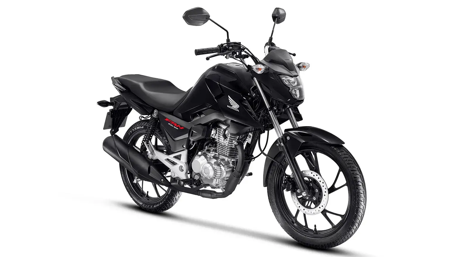 Honda CG 160 Fan lateral dianteira direita preta