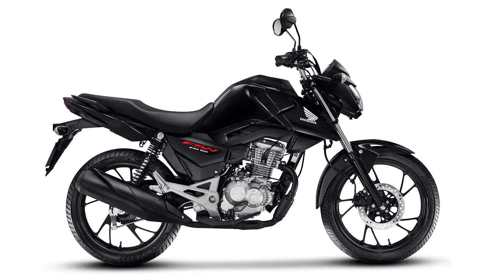Honda CG 160 Fan lateral direita preta