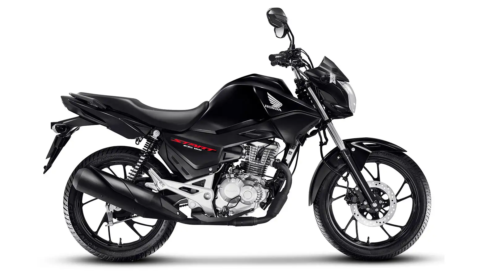 Honda CG 160 Start lateral direita preta