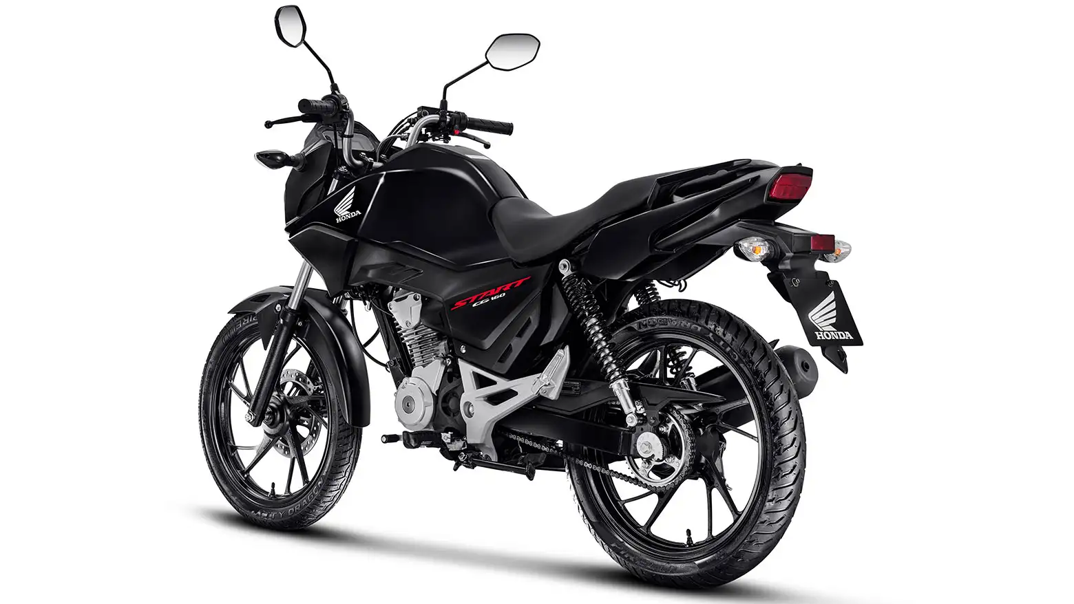 Honda CG 160 Start lateral traseira esquerda preta