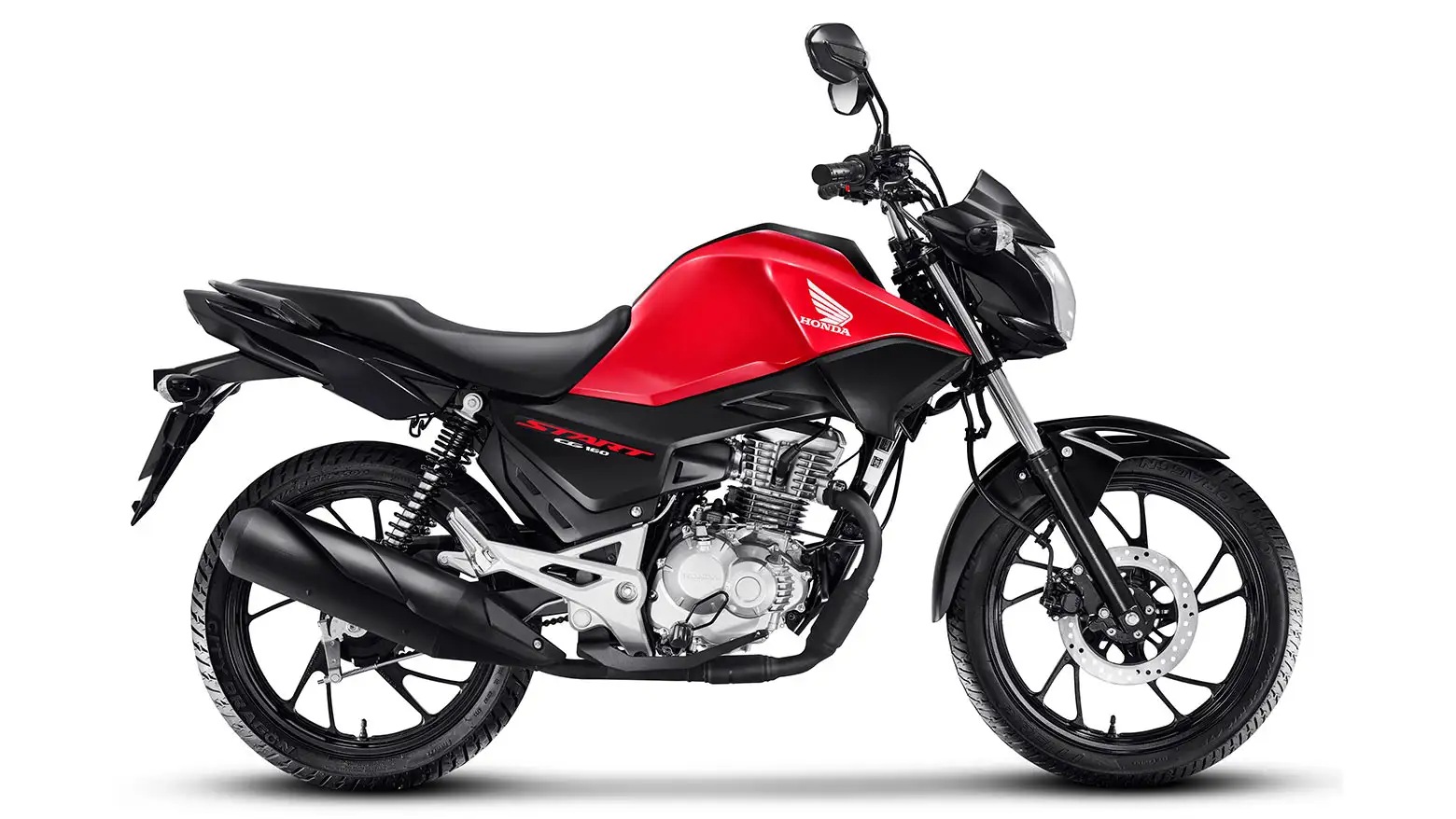 Honda CG 160 Start lateral direita vermelha