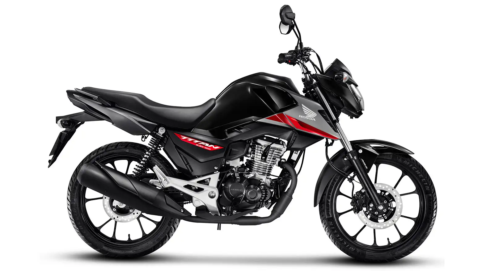 Honda CG 160 Titan Lateral Preto